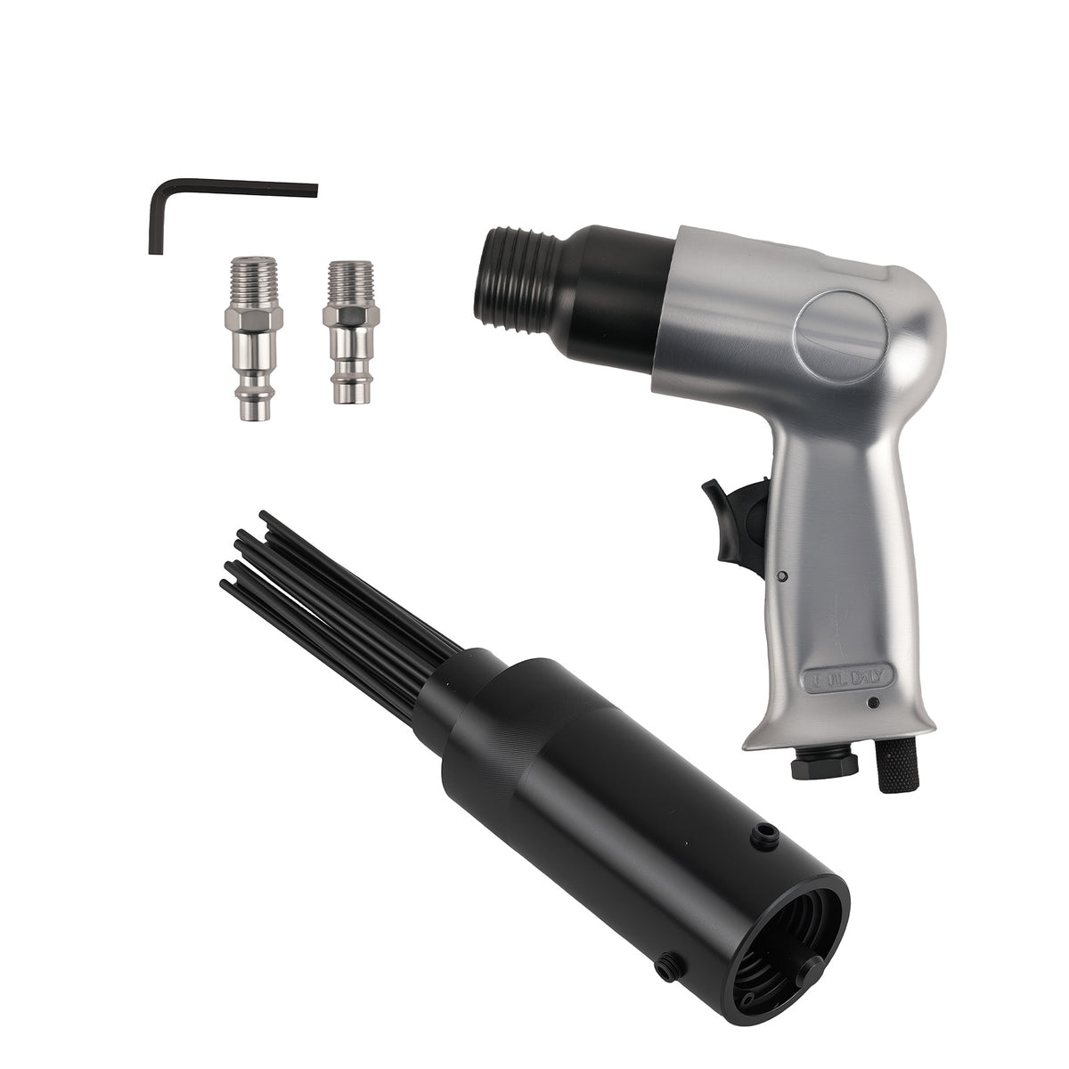 Air Pneumatic Needle Scaler Tools Pistol Grip Rust Slag Corrosion Remover Deburr