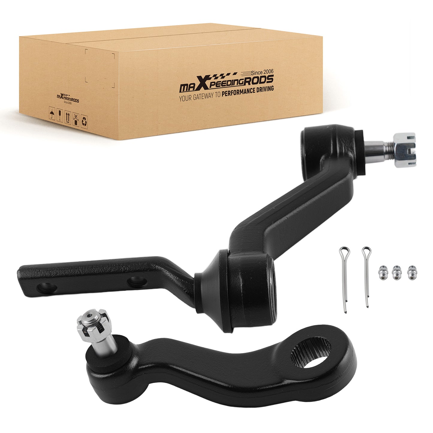 2pcs Front PitmanIdler Arms compatible For Chevrolet GMC C1500 C2500 C3500 K1500
