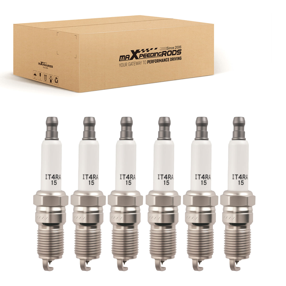 6Pcs Iridium Spark Plugs compatible for Buick Allure 2005-2009 41-101 12681664