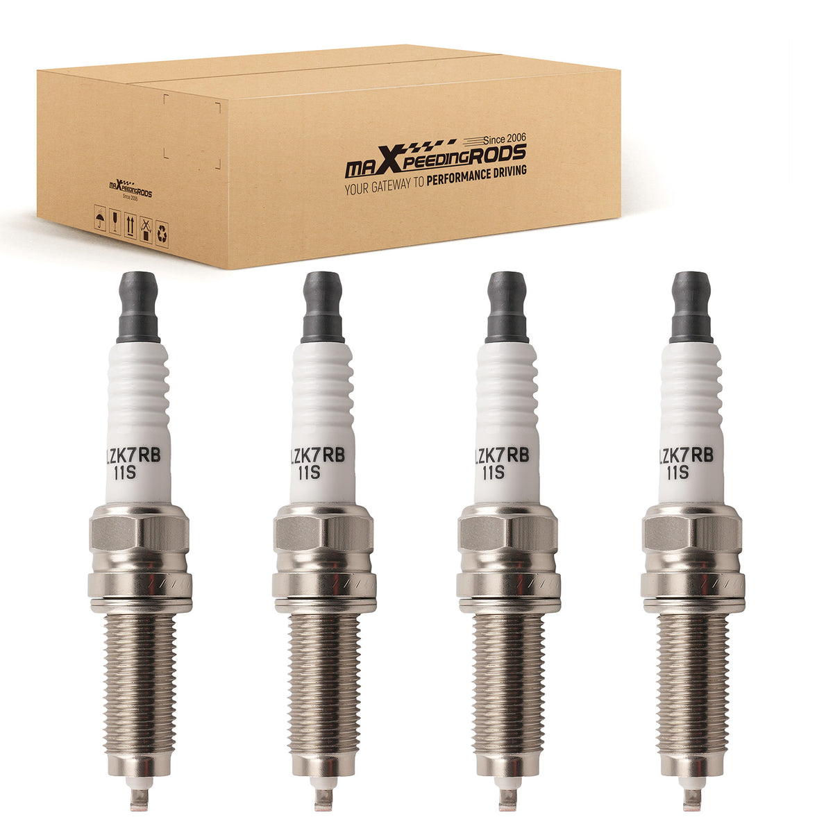 4Pcs Iridium Spark Plugs compatible for Acura ILX 2.4L 2013-2015 5787 ILZKR7B11S