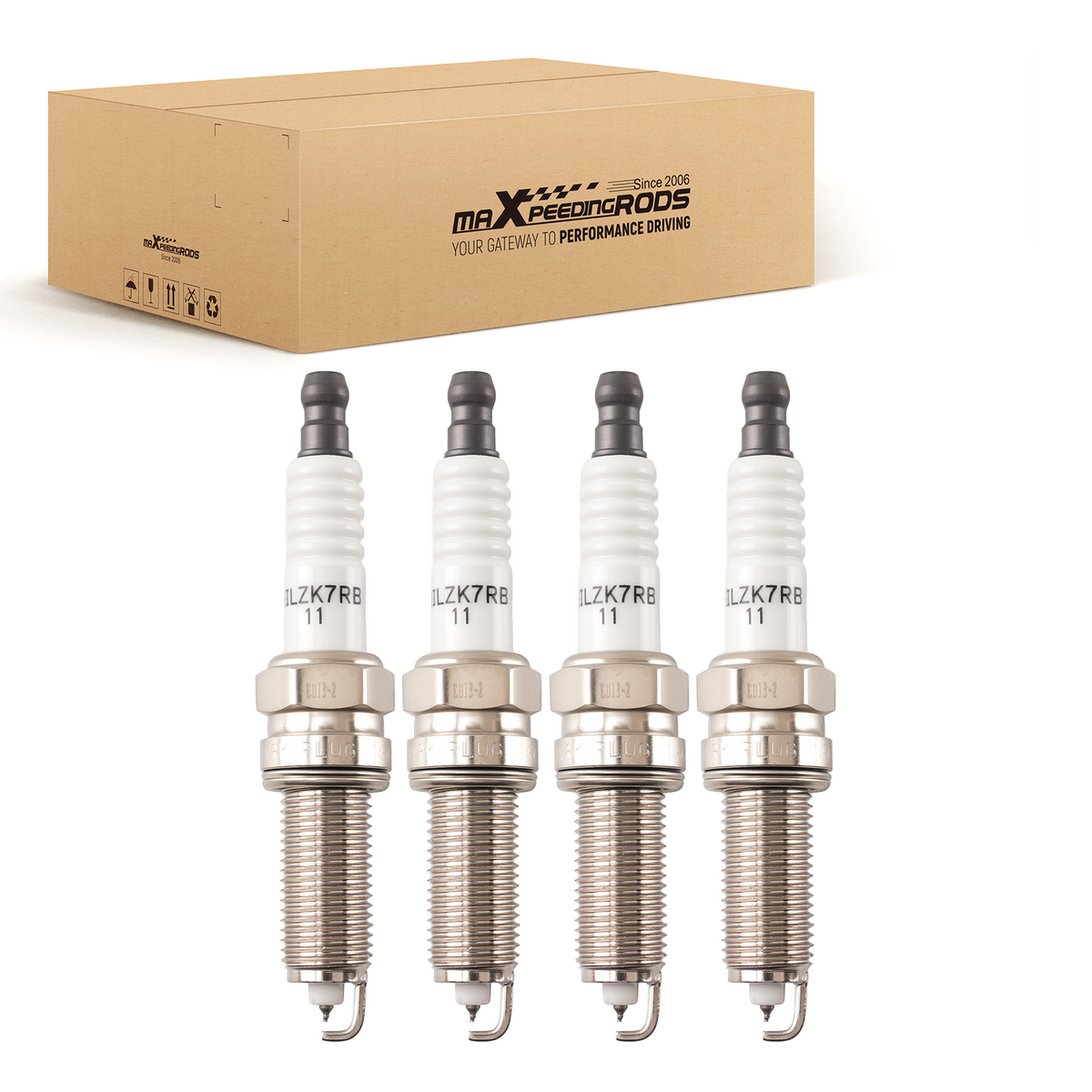 Iridium Spark Plugs 18846-11070 compatible for Kia Forte 2014-2017 SILZKR7B11