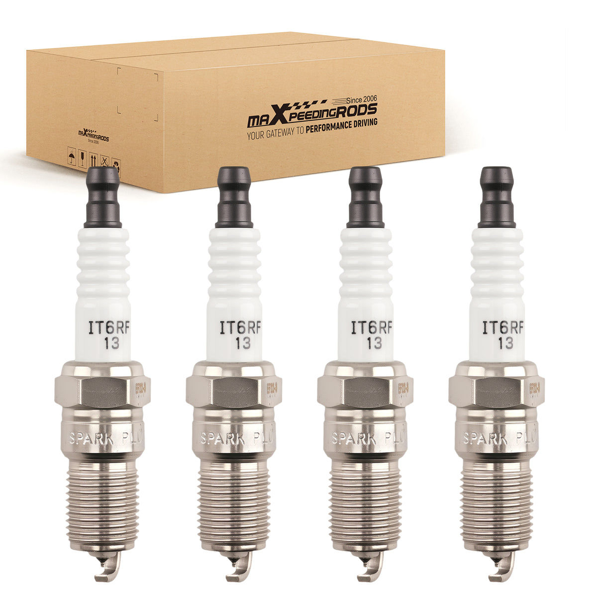 4x Iridium Platinum Spark Plugs compatible for Ford Escape Focus 2003-2010 ITR6F13