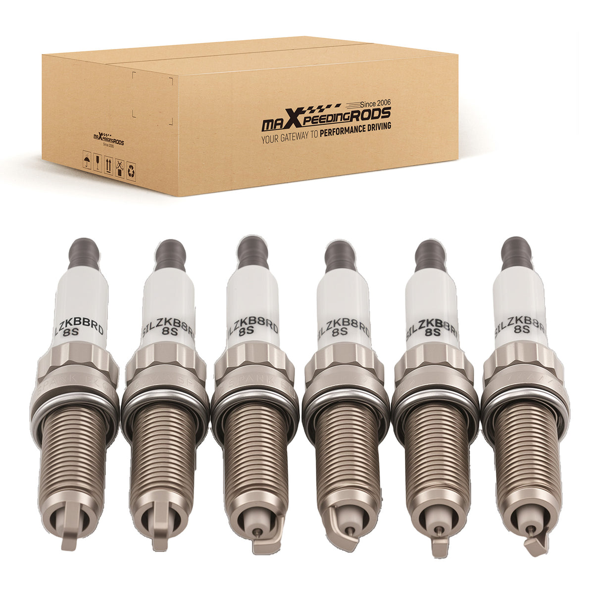 Iridium Platinum Spark Plug compatible for BMW 135i 335i 535i L6 3.0L 12120039664
