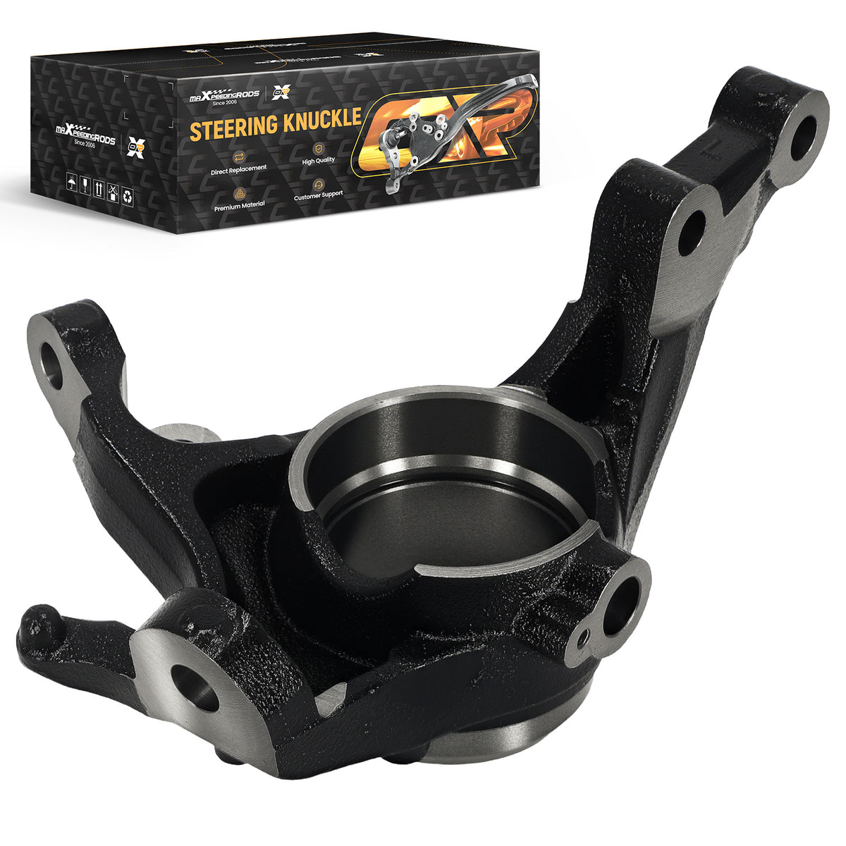 Driver Front Side Steering Knuckle compatible For Hyundai Elantra 2011-2012 Steel