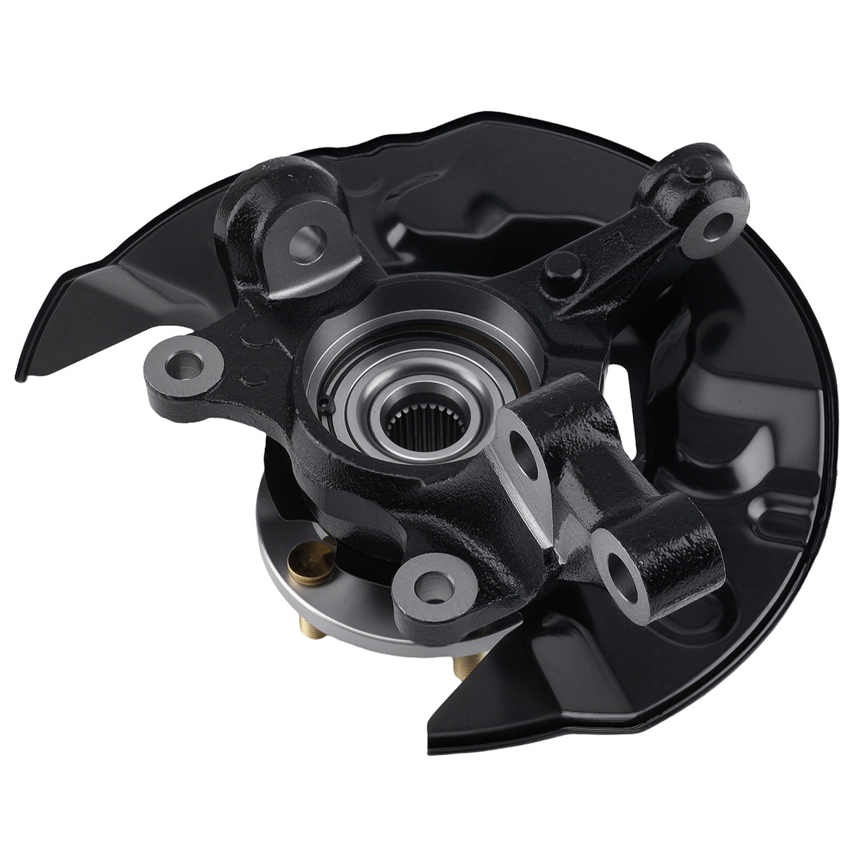 Front Left Steering Knuckle w/ Wheel Hub Bearing compatible For Toyota Matrix 2003 - 2008