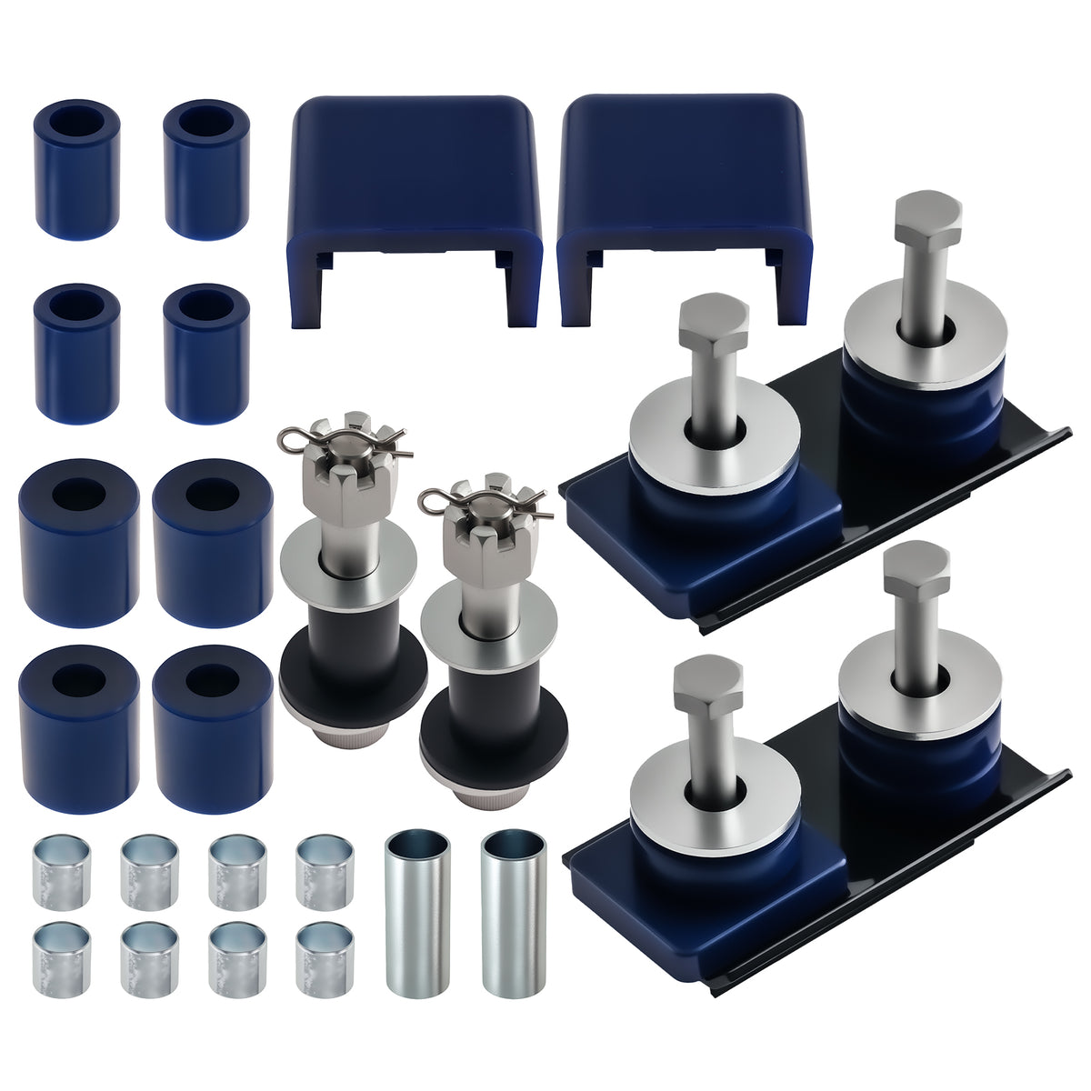 Hood Hinge Pivot Bushing Kit compatible For Peterbilt 357 375 379 13-04391 13-03593 Blue