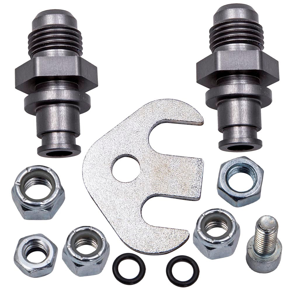 1 Set Power Steering Rack Line Conversion Fittings compatible For Ford Crown Victoria 03-11