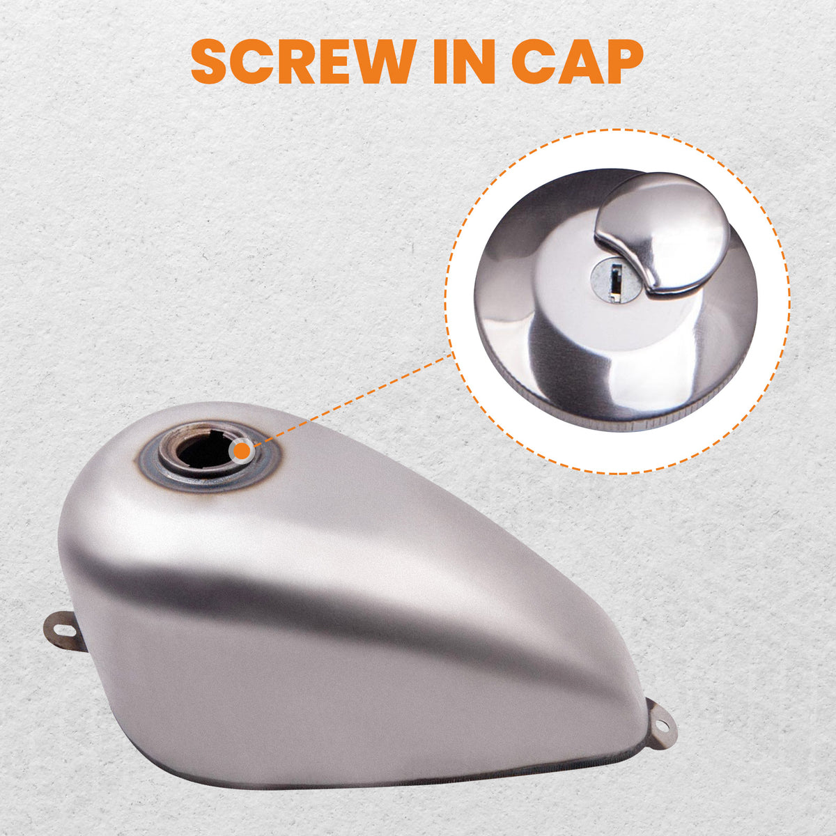 New 1.5 Gallon Gas Tank Direct Mount For Ironhead Bobber