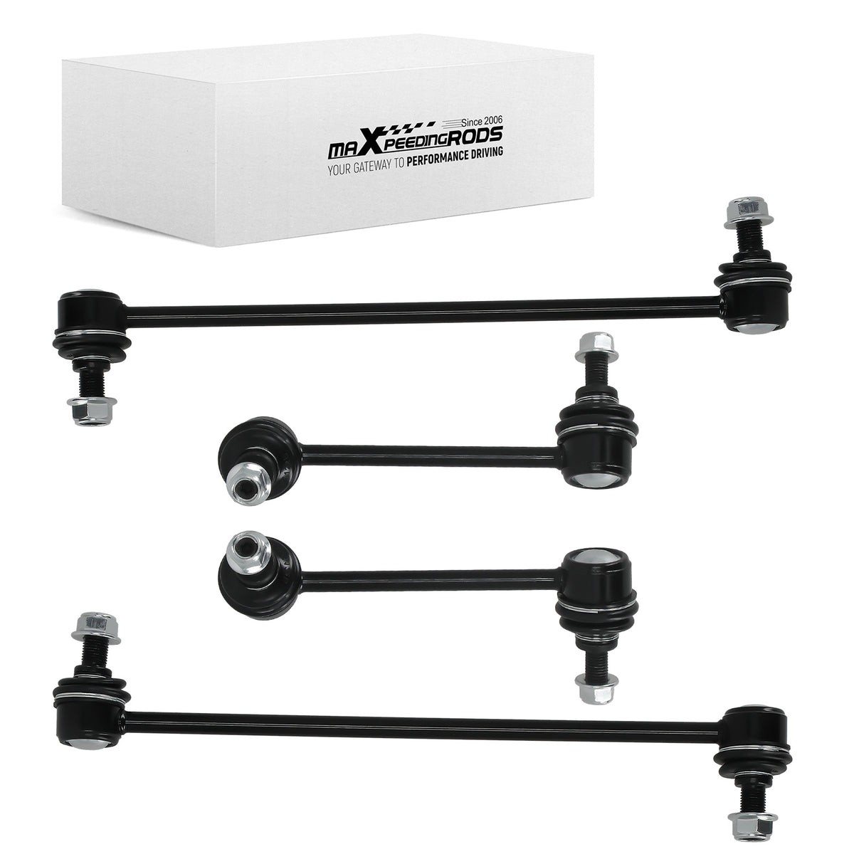 4x FrontRear Stabilizer Sway Bar Links for 2003-2008 compatible for Honda Pilot compatible for Acura MDX