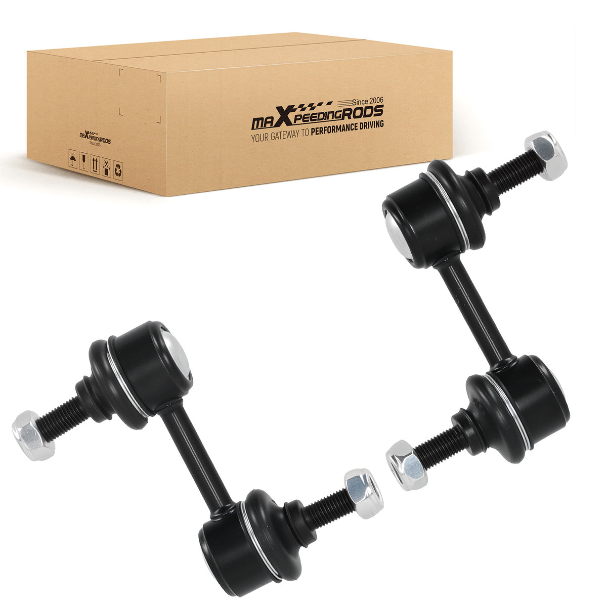 2x Front Left Right Stabilizer Bar Link compatible for Infiniti QX56 QX80 2014-2019