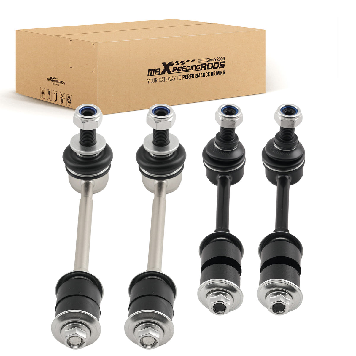 4x Front Rear Sway Bar Links Kit For 1996-2002 compatible for Toyota 4Runner K90681 K90619