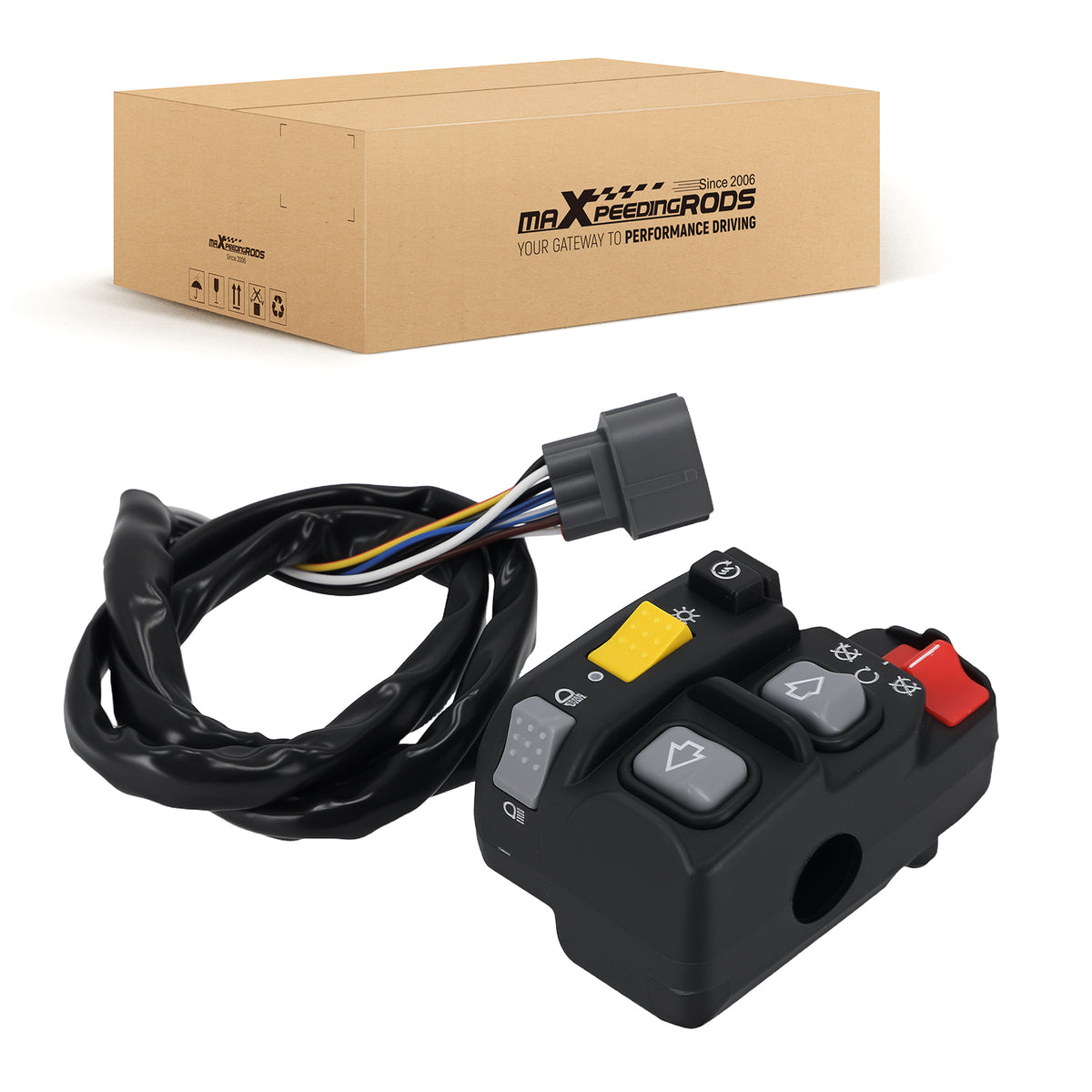 Left Handlebar Shift Start Stop Switch compatible for Honda TRX350TE RANCHER 35020-HN5-A10