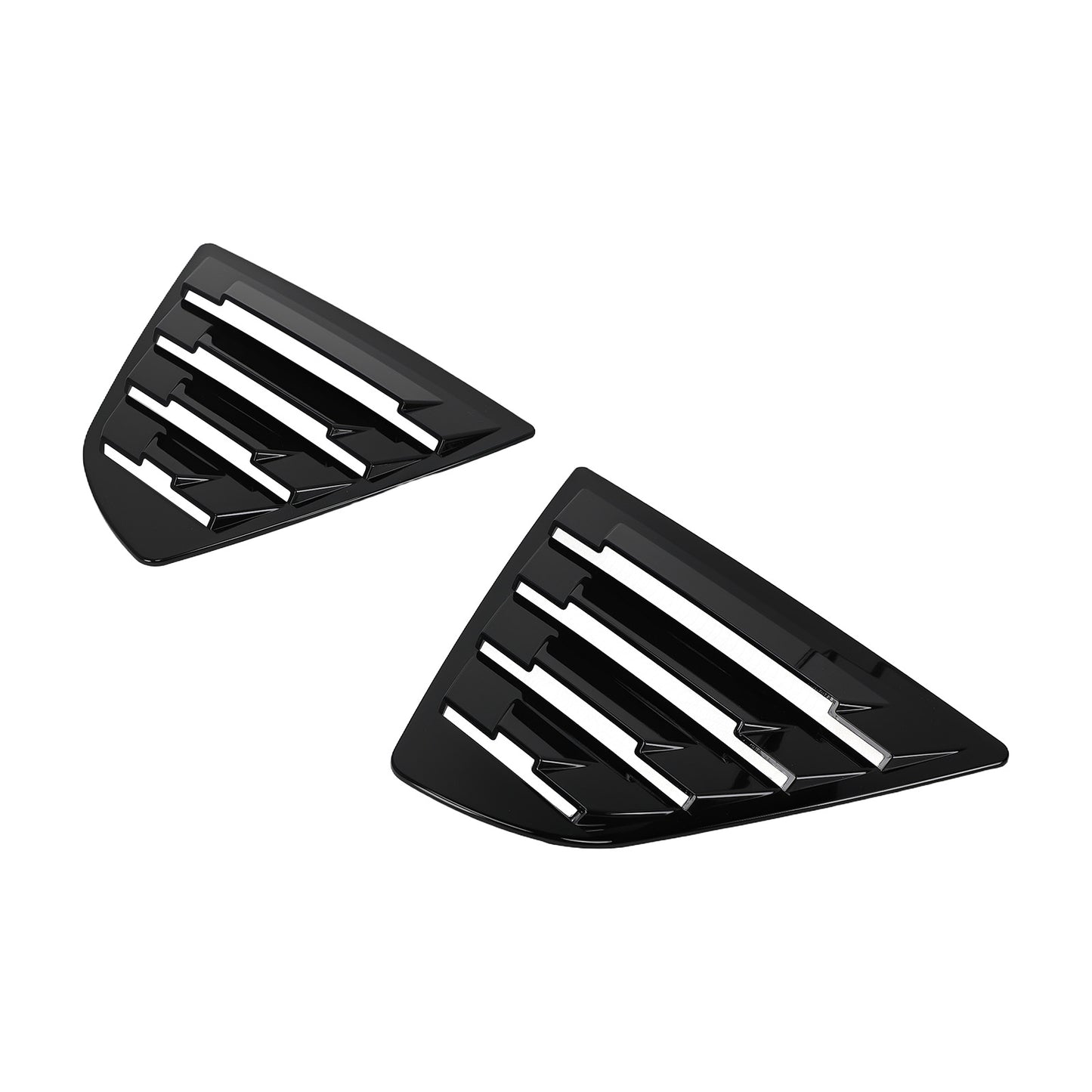 Rear Side Window Louvers Scoop Panel compatible for Toyota Camry 2018-2023 Gloss