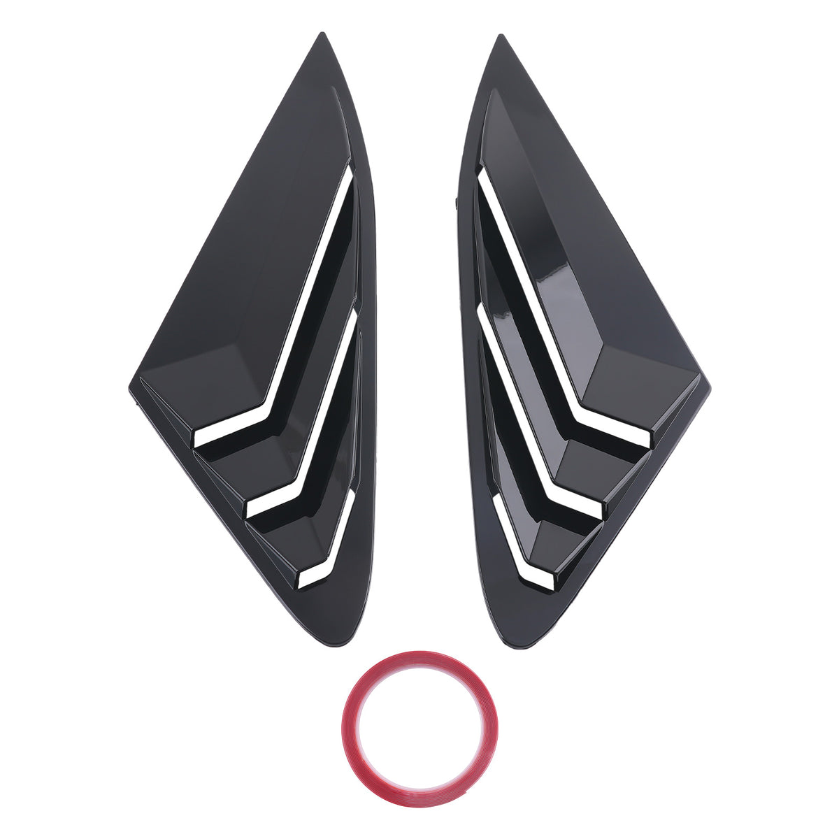 Car Louvers Quarter Window compatible for Kia K5 LX LXS GT 2021-2025 Side Black
