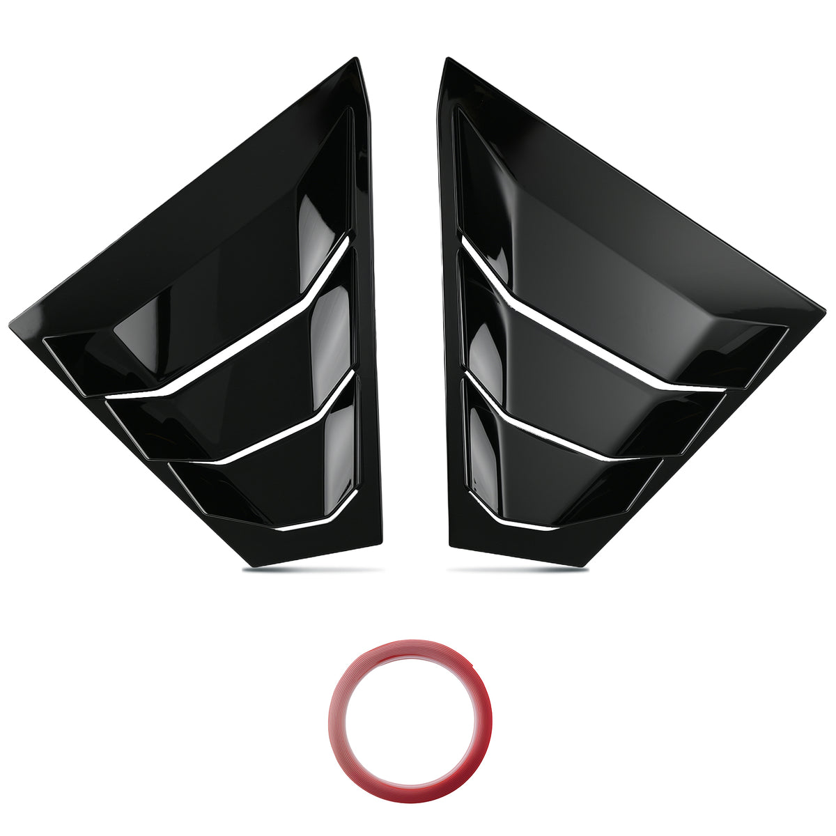 ABS Gloss Black Side Window Louvers compatible for Nissan Altima 2019-2023 Painted