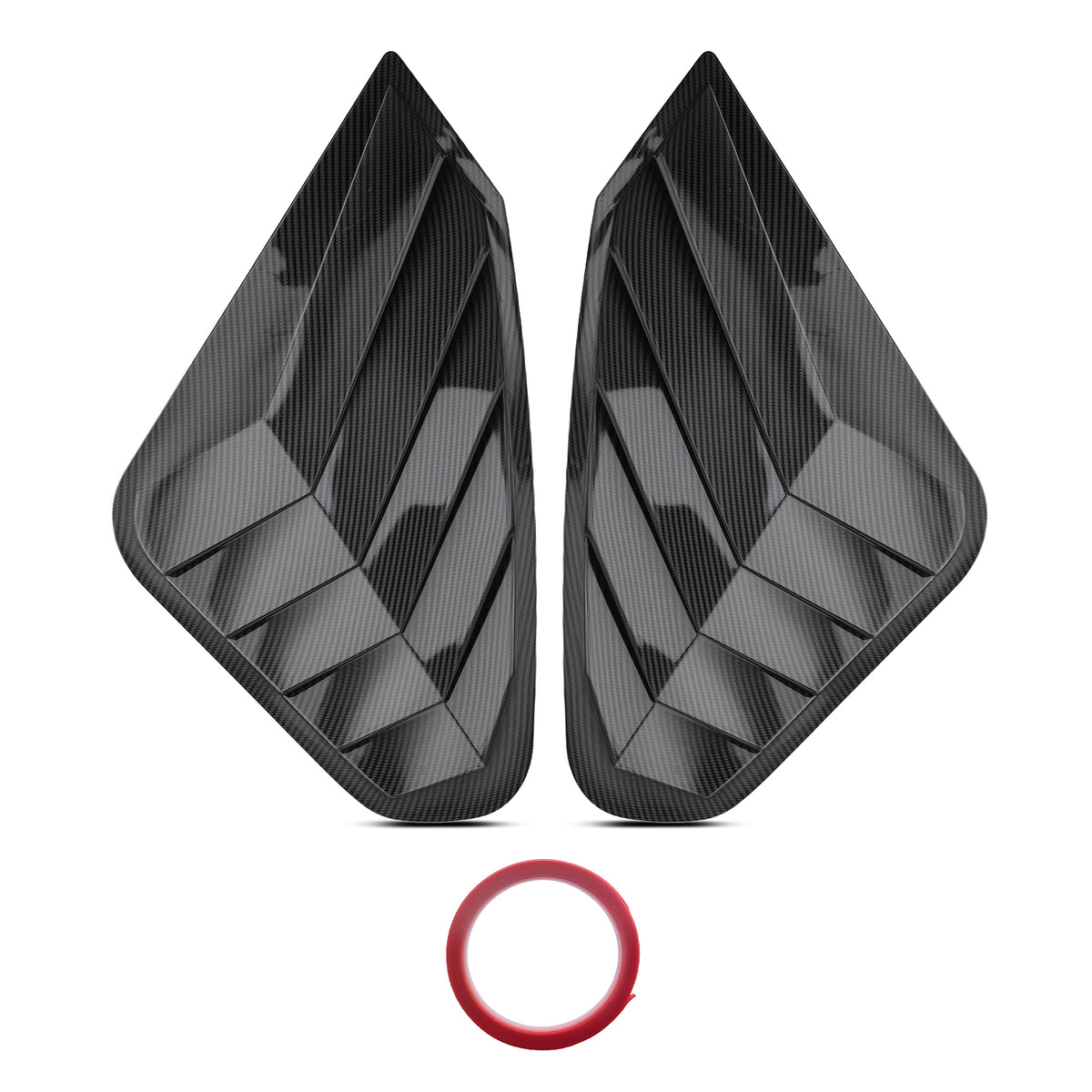 ABS Carbon Fiber Side Window Louvers compatible For Toyota RAV4 2019-2025 Painted Finish