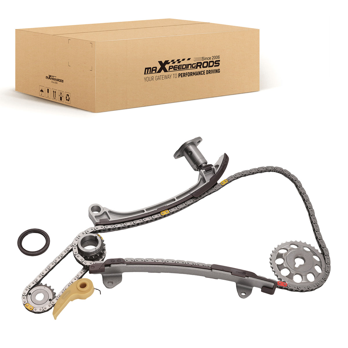 Front Timing Chain Kit 134L compatible For Toyota Camry RAV4 2002-2013 9-0752S