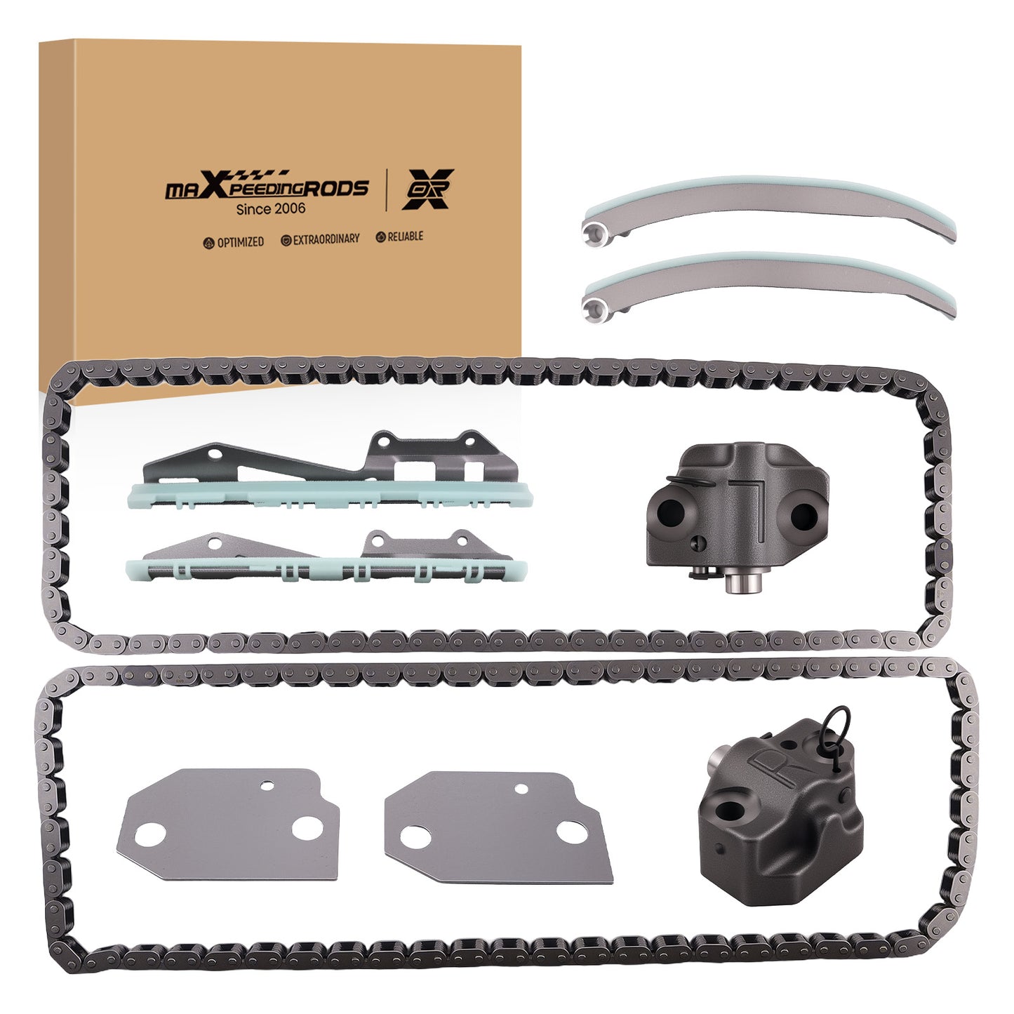 Timing Chain Kit compatible For Ford Expedition F-150 compatible For Mustang 4.6L SOHC 1997-2001 9-0387SAX