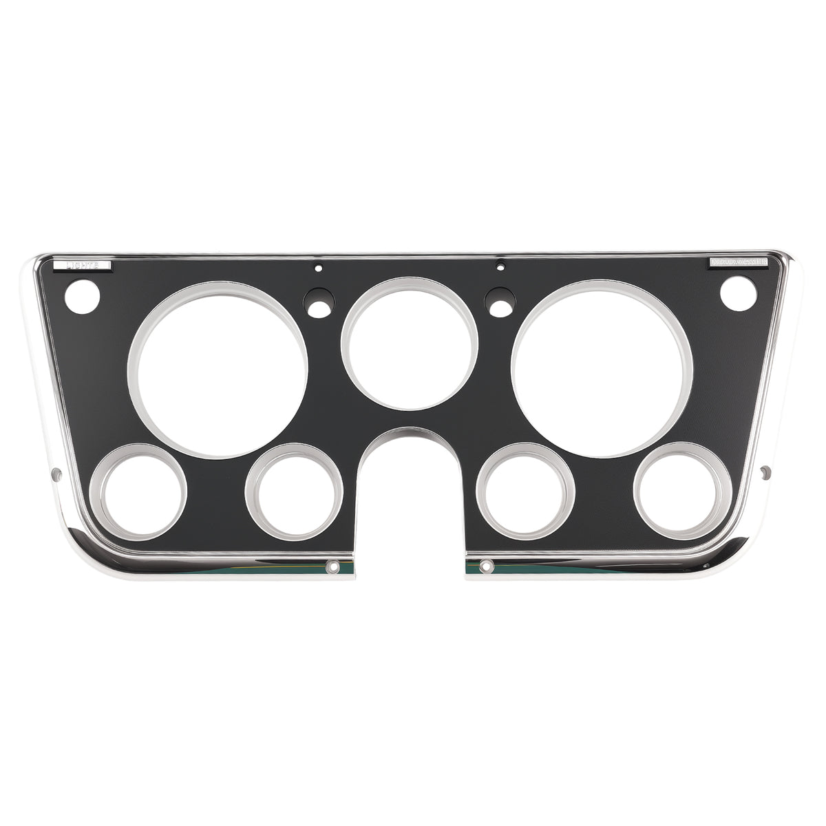 Black Chrome Bezel Panel compatible For Chevy C10 1967-1972 Front Dashboard Cover Trim