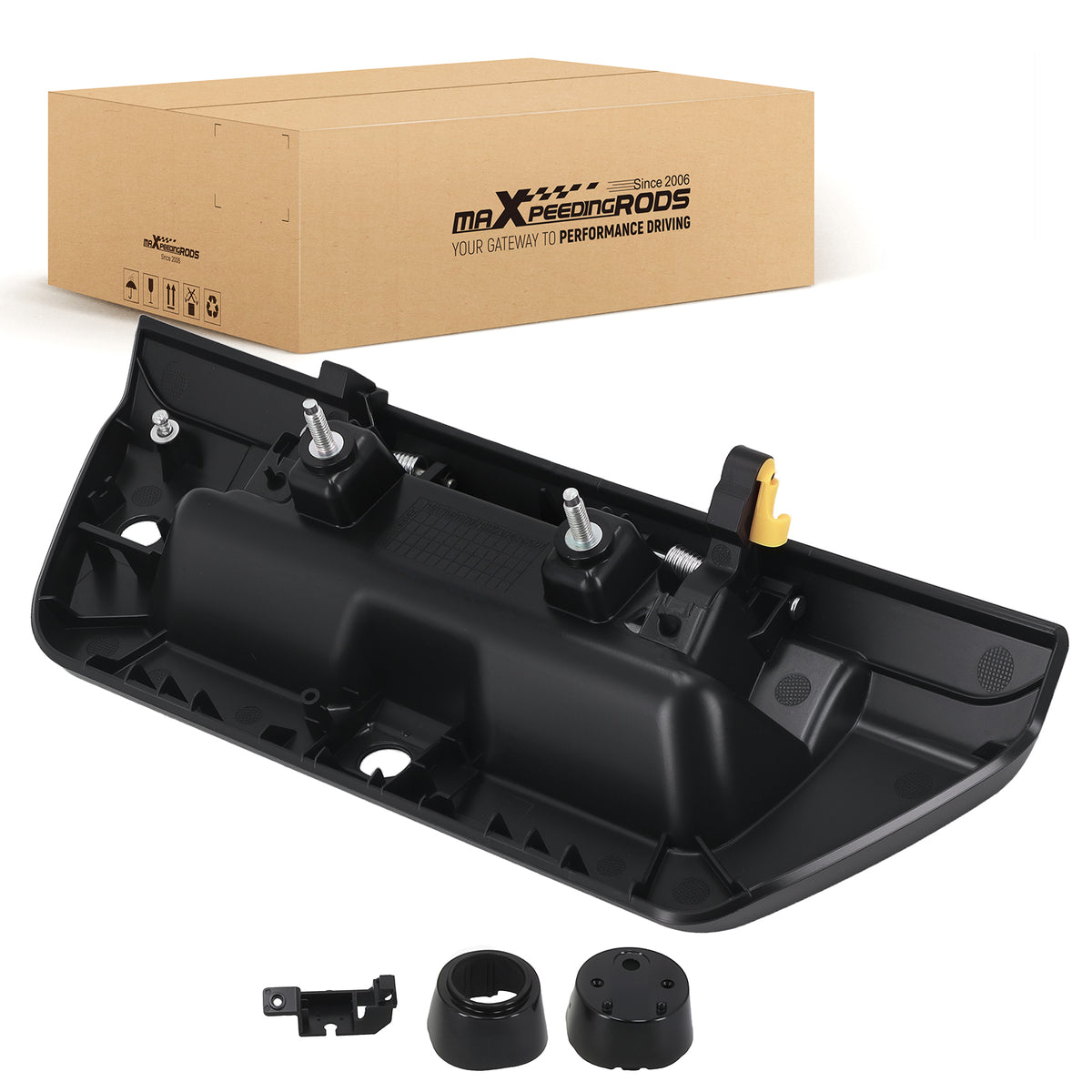 Black Front Tailgate Handle compatible For Ford F-150 2015-2017 FL3Z9943400AA