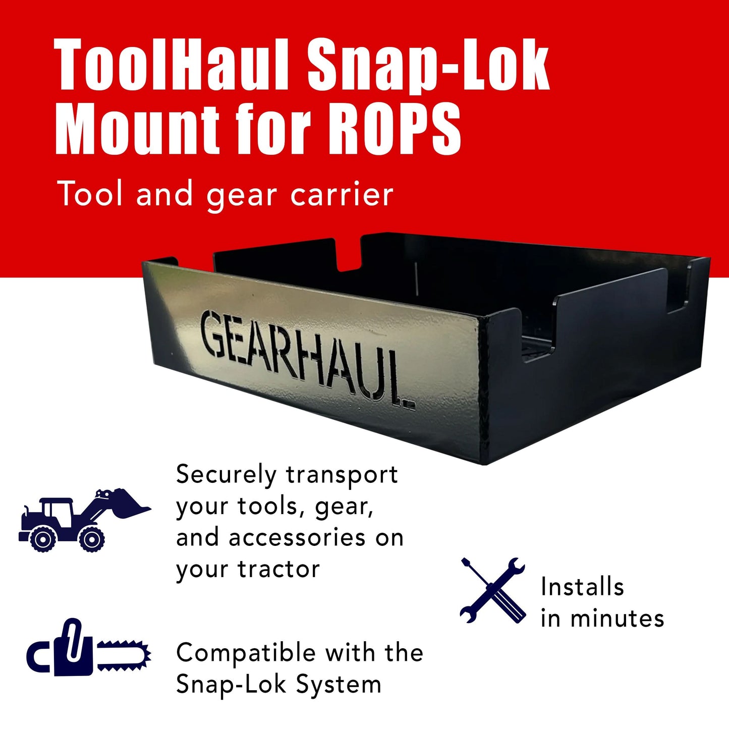 ToolHaul Snap-Lok Rotating Mount for Tubing & ROPS