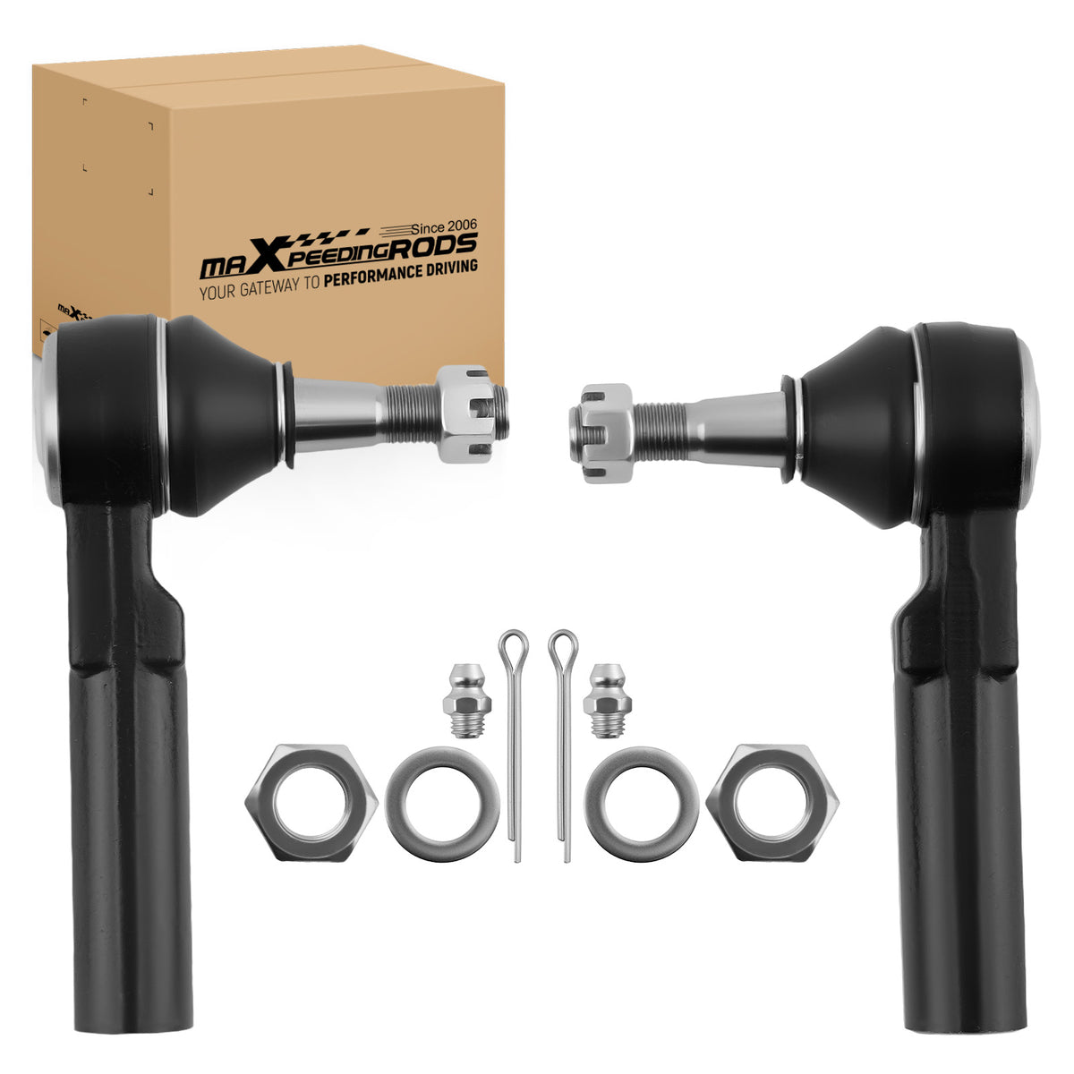 Front Outer Tie Rods For 2000-2013 compatible For Chevy Impala compatible For Buick LaCrosse Allure Grand Prix