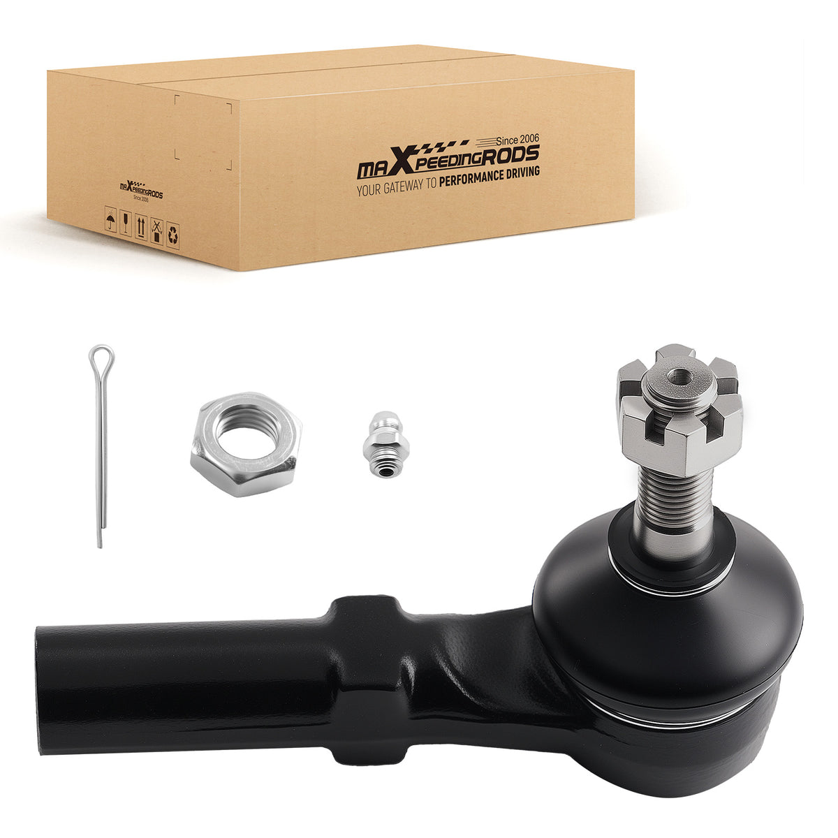 1x Front Outer Tie Rod for 2001-2010 compatible for Chevy Silverado GMC Sierra 2500 HD