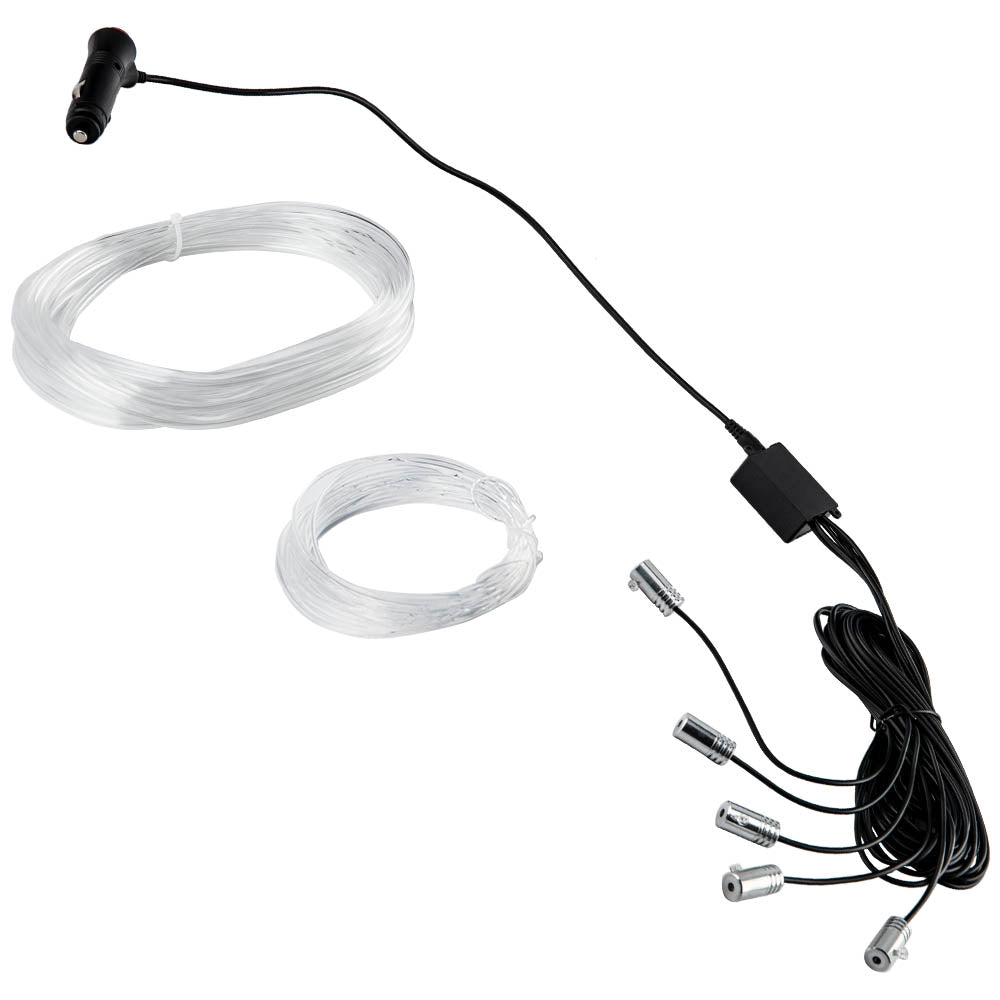 5LED 6M LED RGB Light Lamp Strip KitCigarette Lighter Set For iOS and Android