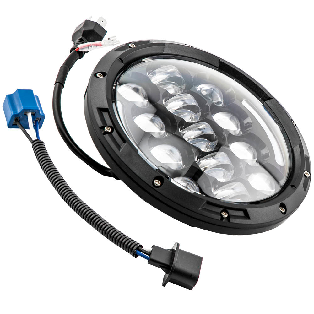 7 LED Headlight compatible For Jeep Wrangler TJ LJ JK 1997-2017 DRL Turn Signal 105W Round