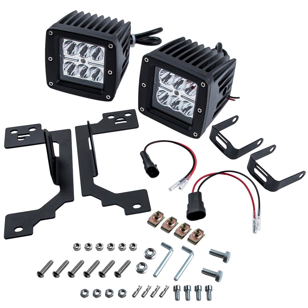 LED Fog Light Pod Bracket Kit compatible For Dodge RAM 1500 2002-2008 2500/3500 2003-2009