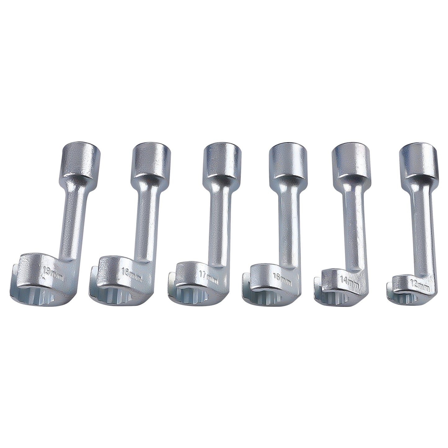 1/2 Drive Diesel Injector Line Socket Wrench Set compatible For BMW Audi 12-19mm 42CrMo 6x