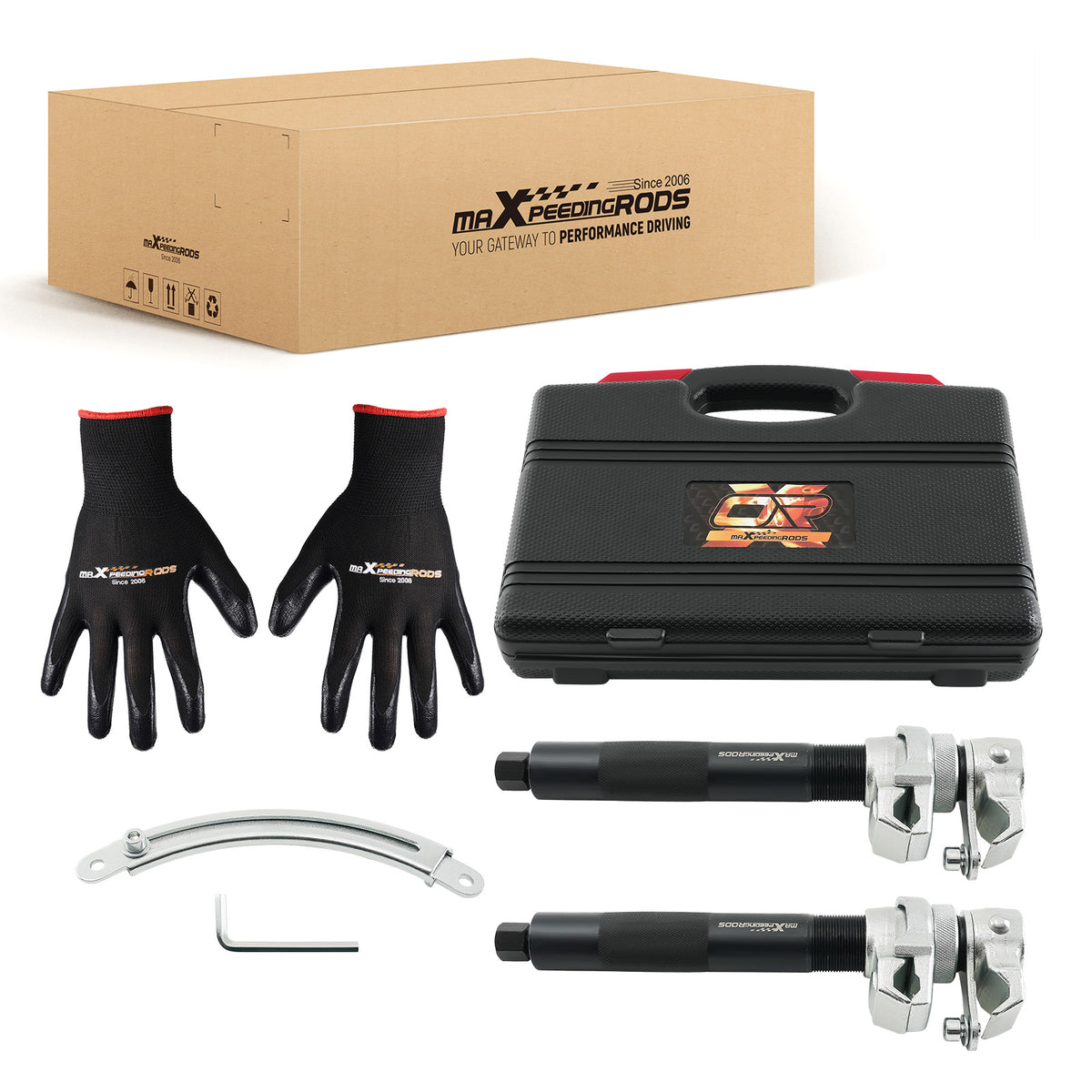 Adjustable Coil Spring Compressor 45# Carbon Steel 2646lbs Heavy Duty Kit