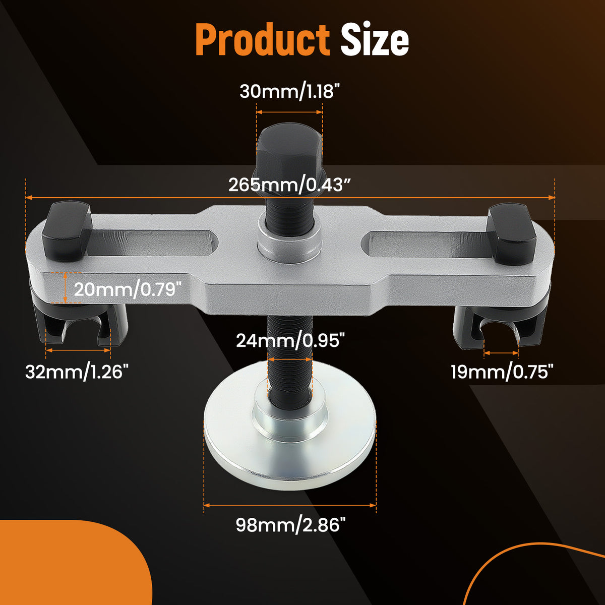 1xHub Bearing Puller Extractor Fit For Class 6-8 Trucks Semi-trailers New