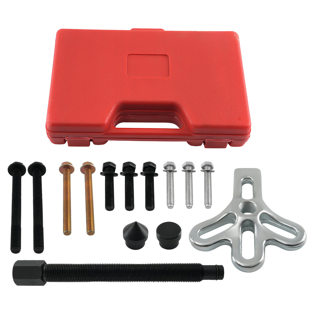 13pc Crankshaft Harmonic Balancer Puller Carbon Steel Engine Removal Tool Set