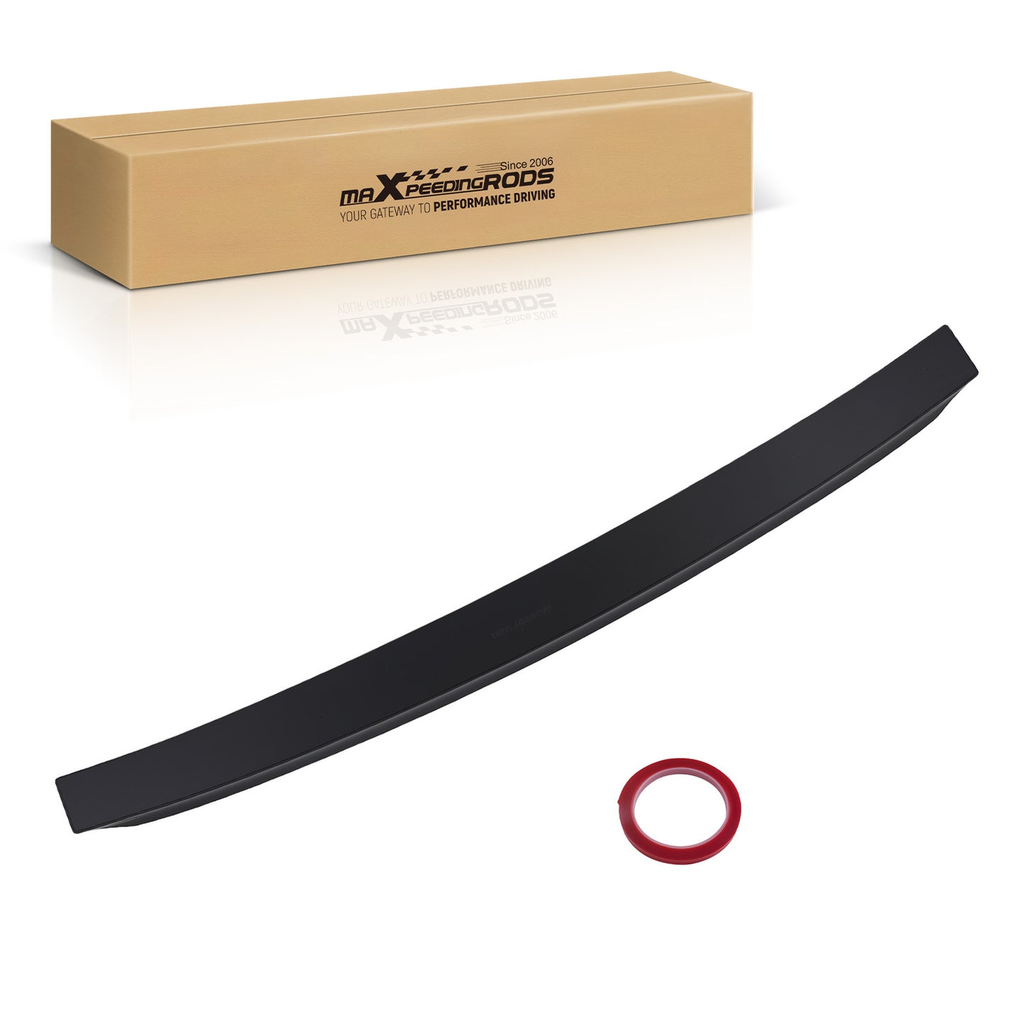 Rear Trunk Wing Spoiler compatible For Honda Civic 8th 9th 4DR 2006-2015 Gloss Black QME