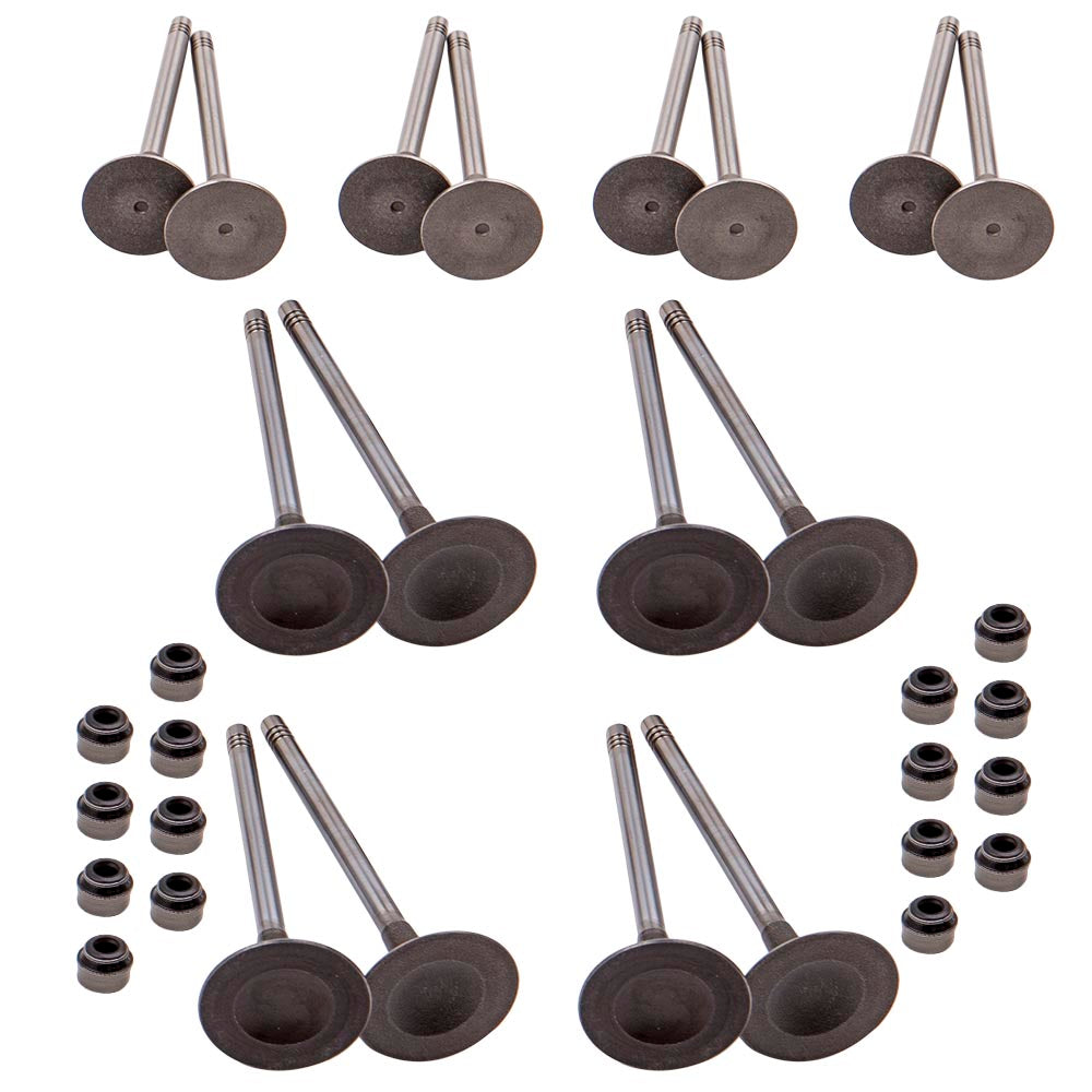 Intake Exhaust Valves compatible For VW Golf GTI Tiguan Beetle compatible For AUDI A3 A5 TT Q3 Q5 2.0T