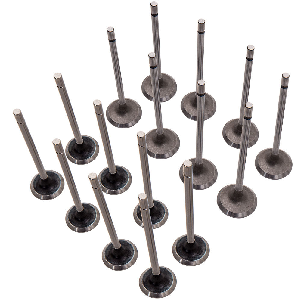 16pc Engine Intake Exhaust Valves compatible For Renault Megane MK II Hatchback 2002-2016