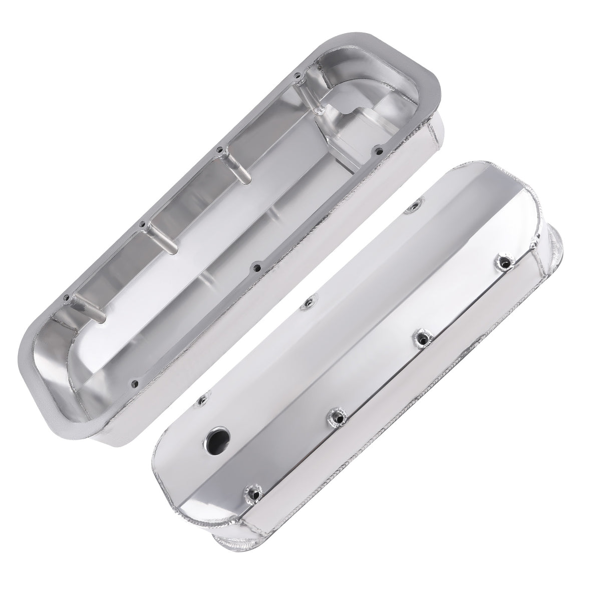 Fabricated AluminumValve Covers Center Bolt For Big Block compatible For Chevy 396 402