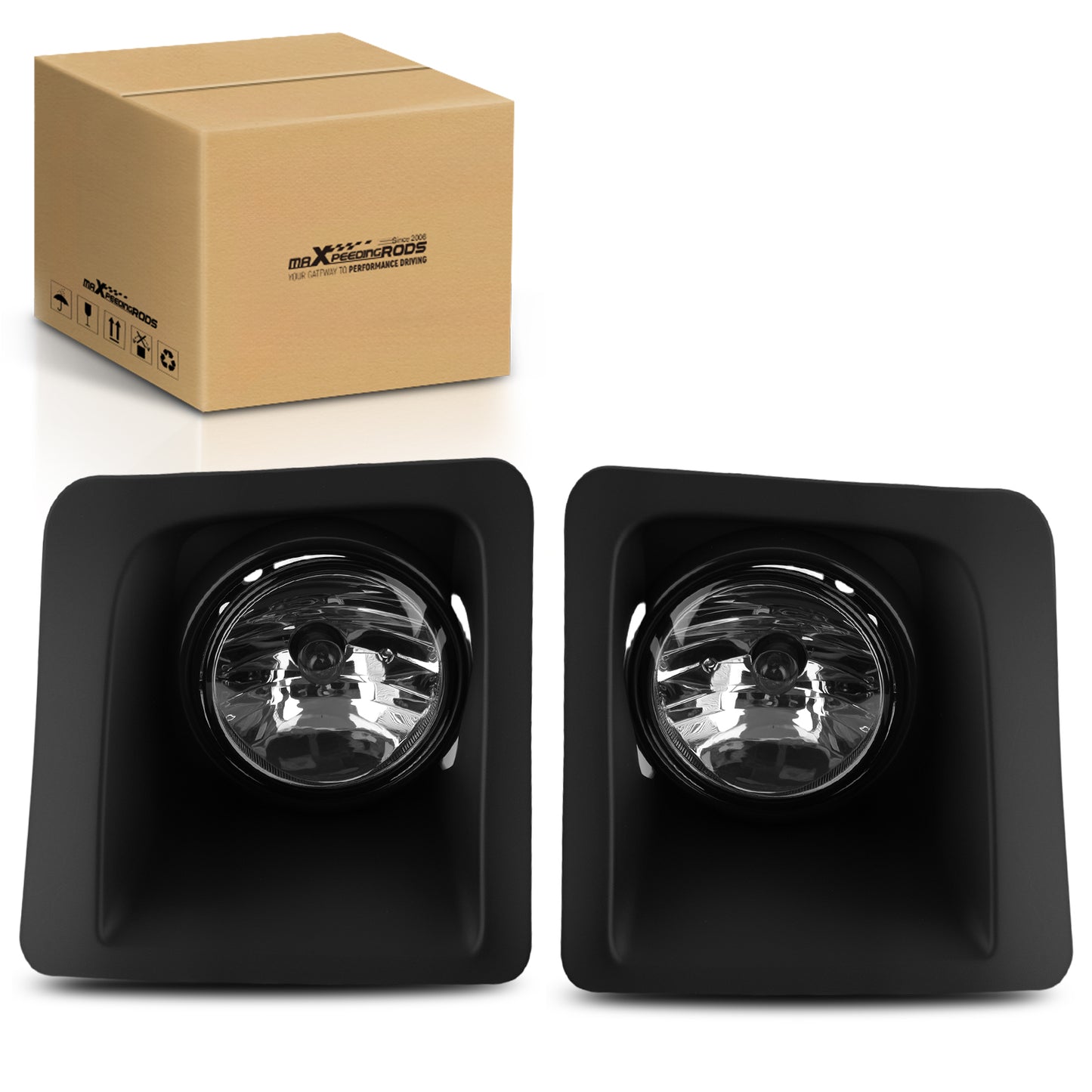 Fog Lamp Assembly compatible For GMC Sierra 1500 2014-2015 GM1038169 15839896 Clear