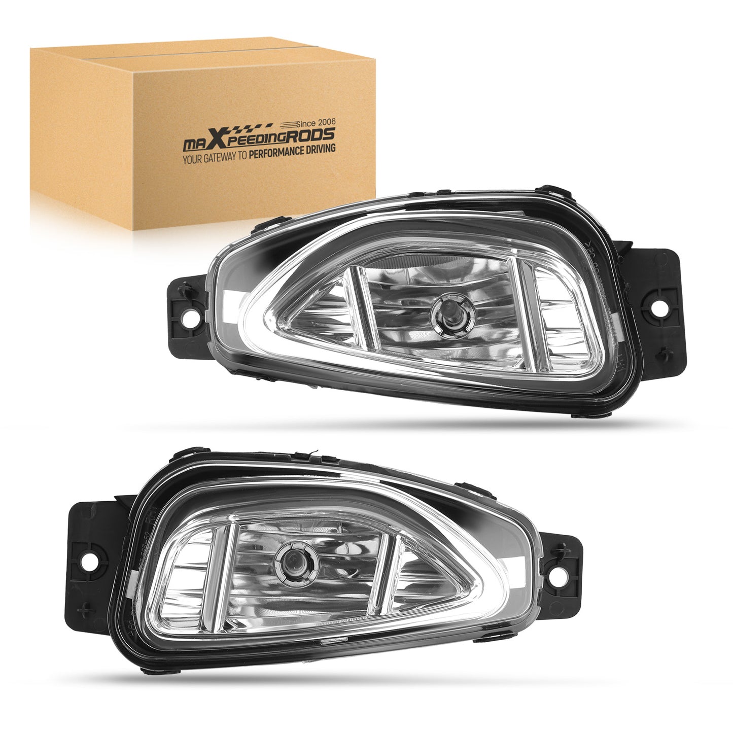 Pair Front Bumper Fog Light Halogen Fog Lamp compatible For Ford Escape 2020 2021 2022