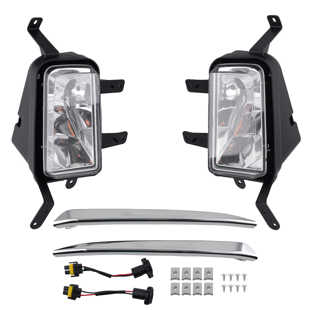 Fog Lamp Assembly compatible For Chevy Tahoe Suburban 2015-2020 22872762 w/ Bulbs Pair