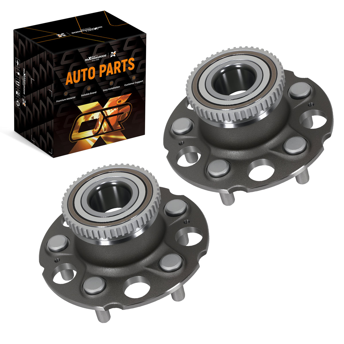 Rear Wheel HubBearing Set compatible For Honda Odyssey 1999-2004 42200S0XA50 5 Bolt ABS