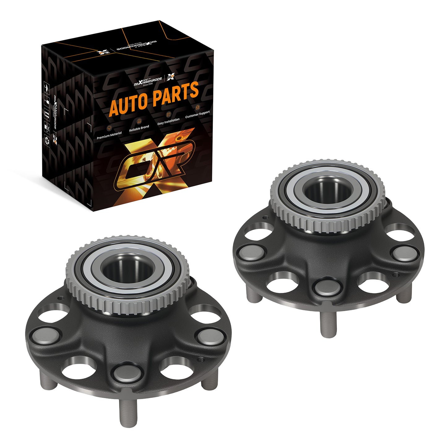Rear Wheel Bearing Hub Set compatible For Honda Accord compatible For Acura TL 2003-2008 WE60580 5 Lugs