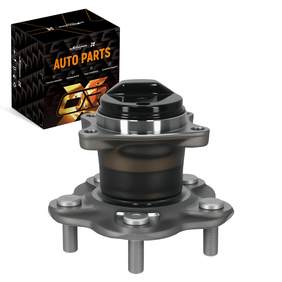 Rear 5 Bolt Wheel Bearing Hub compatible For Nissan Sentra 13-19 432029AM0A Non-ABS compatible For FWD