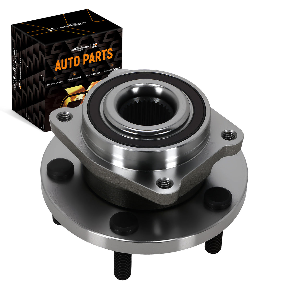 5 Bolt Front Wheel Hub Assembly compatible For Chrysler 200 2011-2014 513263 WE60909