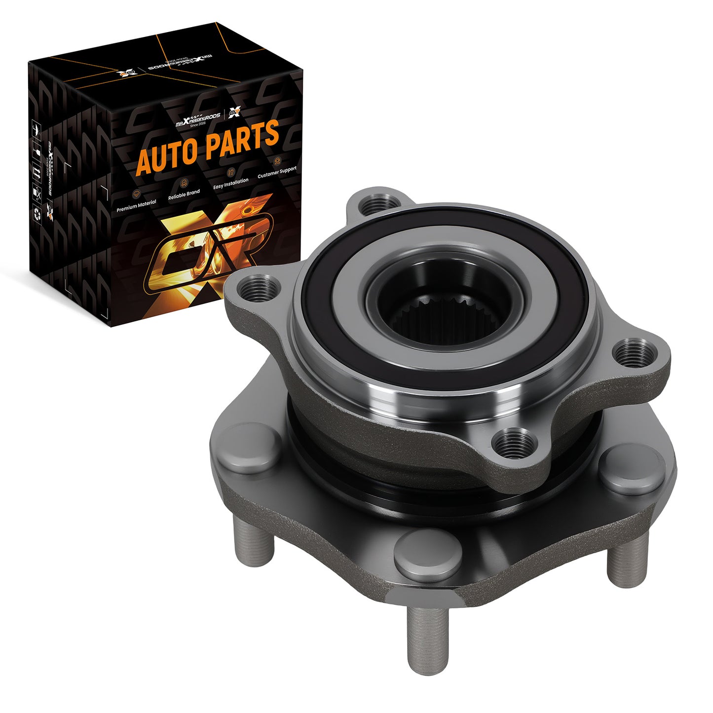 Front Wheel Hub Assembly compatible For Nissan Rogue 2014-2023 BR930992 with ABS Sensor