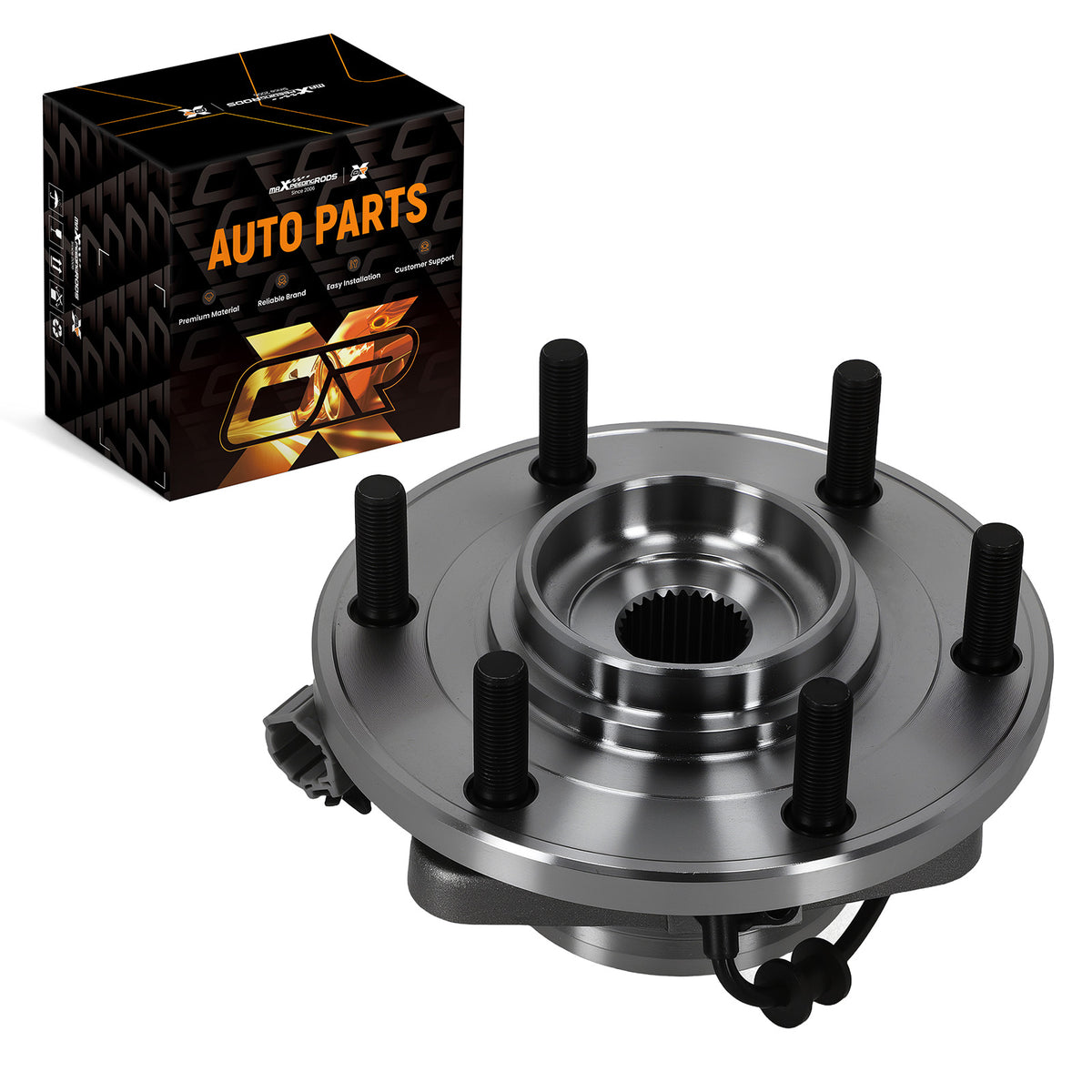 Front Wheel Hub Assembly compatible For Infiniti QX56 Armada 4WD 2008-2012 WE61127