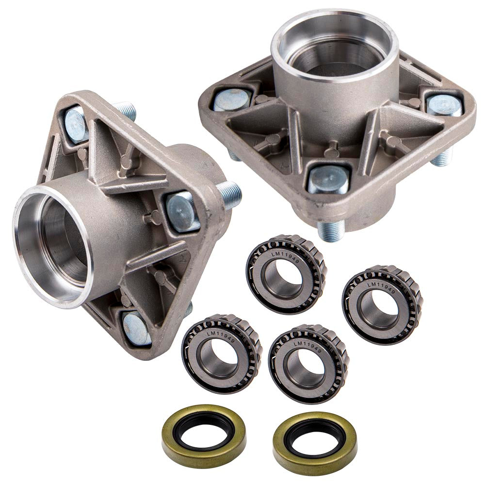 2x Front Wheel Hub Kit Bearings For Club Car compatible For DS Golf Cart 1982-2002 Models
