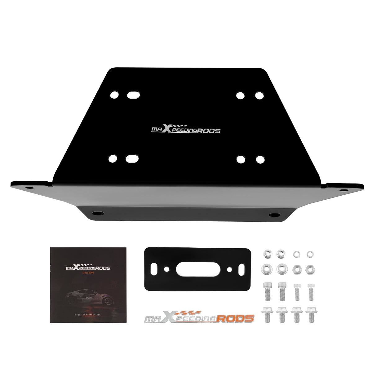 Winch Mounting Plate For 2012-25 compatible For Polaris Ranger XP 570 900 1000 Crew Heavy-Duty