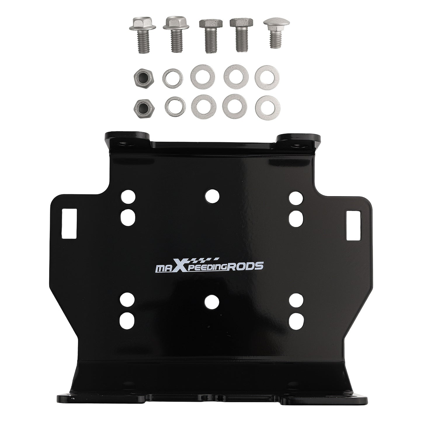 Bumper Winch Mounting Plate Bracket Kit compatible For Yamaha Grizzly Kodiak 700 2016-2026